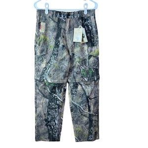 NWT Magellan Outdoors Youth Lightweight Zipoff Camouflage Pants Size Lar…